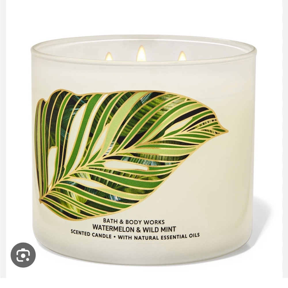 🍉 BBW Watermelon & Wild Mint 3-Wick Candle NEW